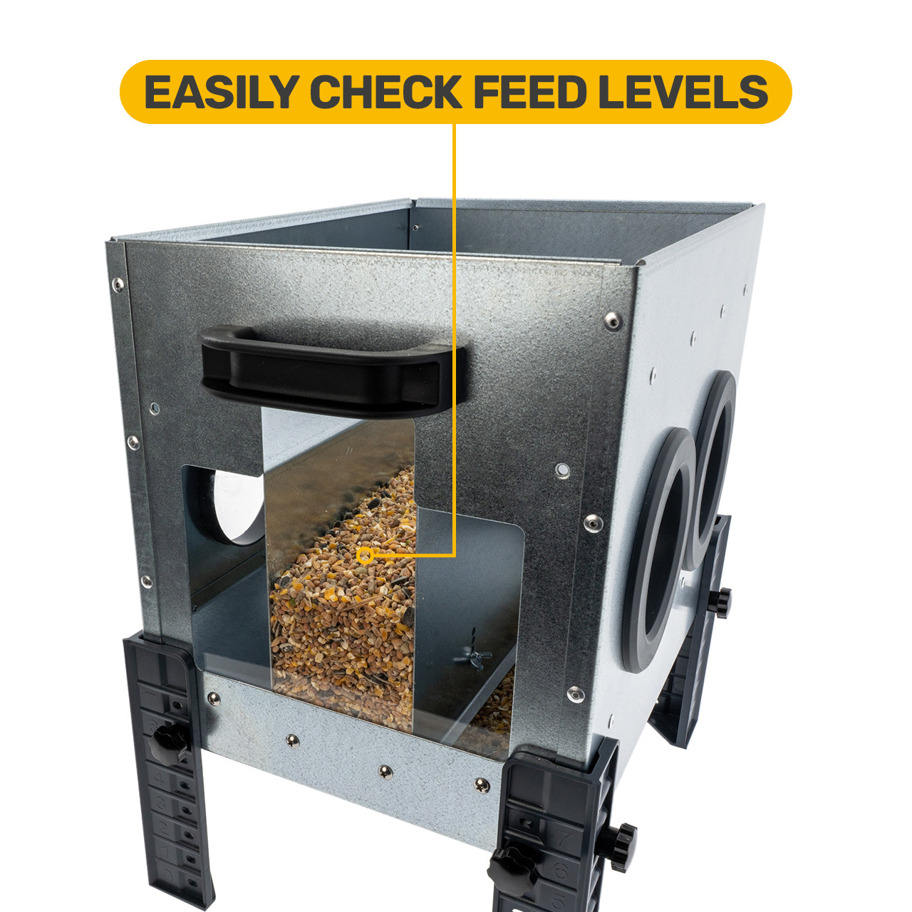 Robust voerbak 12 KG Gaten afbeelding 7