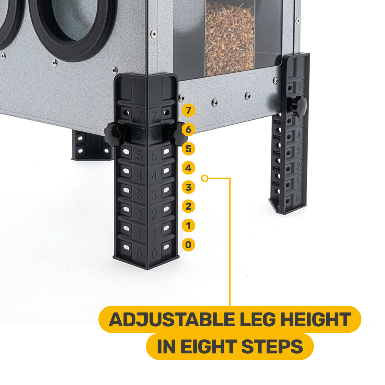 Robust voerbak 16 KG Gaten afbeelding 6