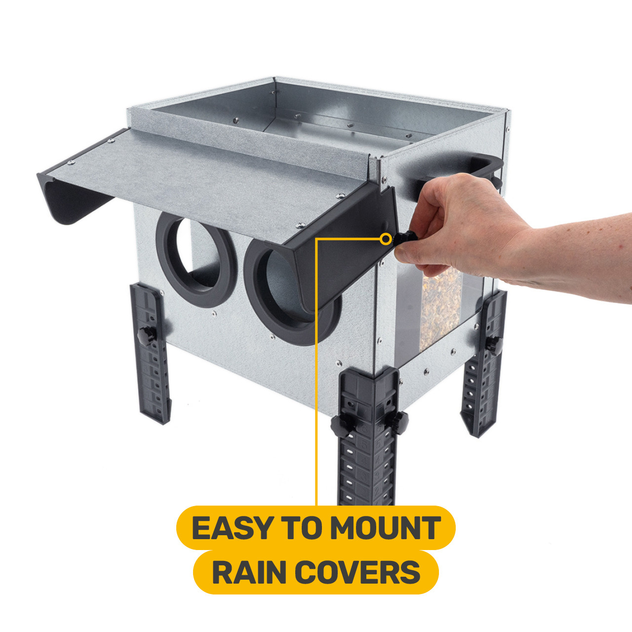 Robust voerbak 16 KG Gaten afbeelding 9